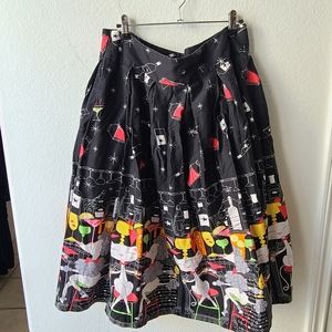 Lindy Bop cat print skirt